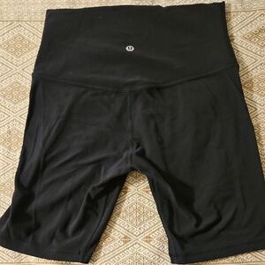 Lululemon Black High-Waisted Shorts
